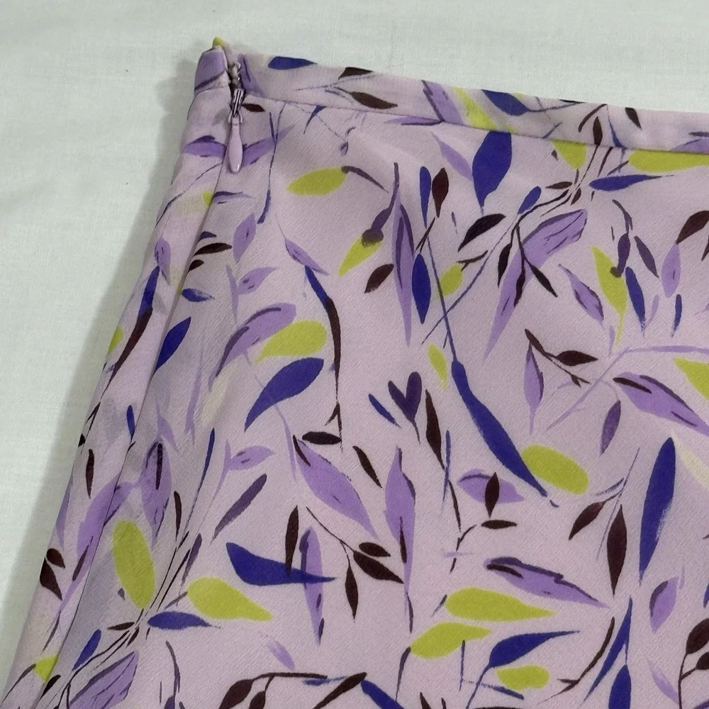 Y2K skirt women's lavender Floral‎ print Old Navy size 16